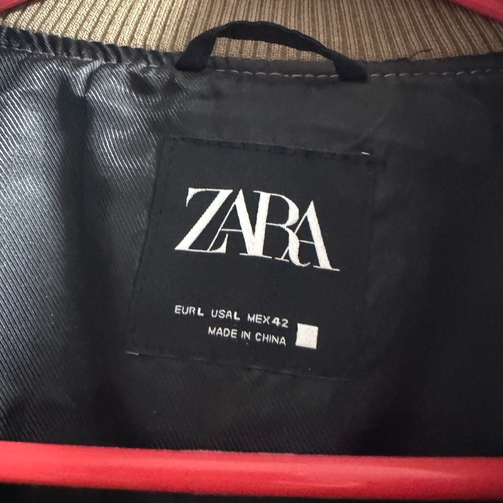 Zara Brown Suede Jacket - Picture 3 of 3